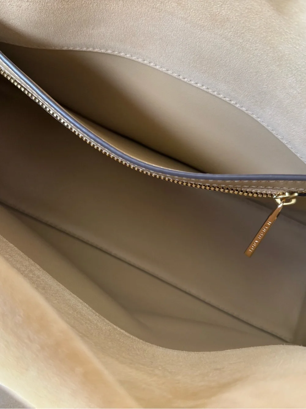 Tory Burch LEE RADZIWILL LARGE SUEDE SHOULDER BAG $1,260